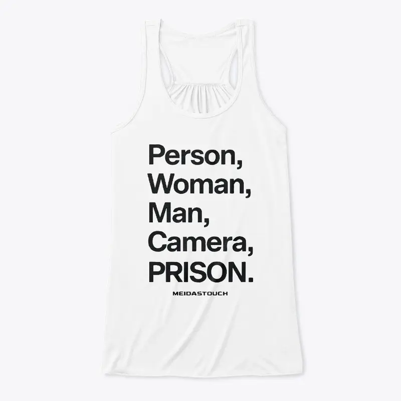 Person woman man camera prison T Shirt