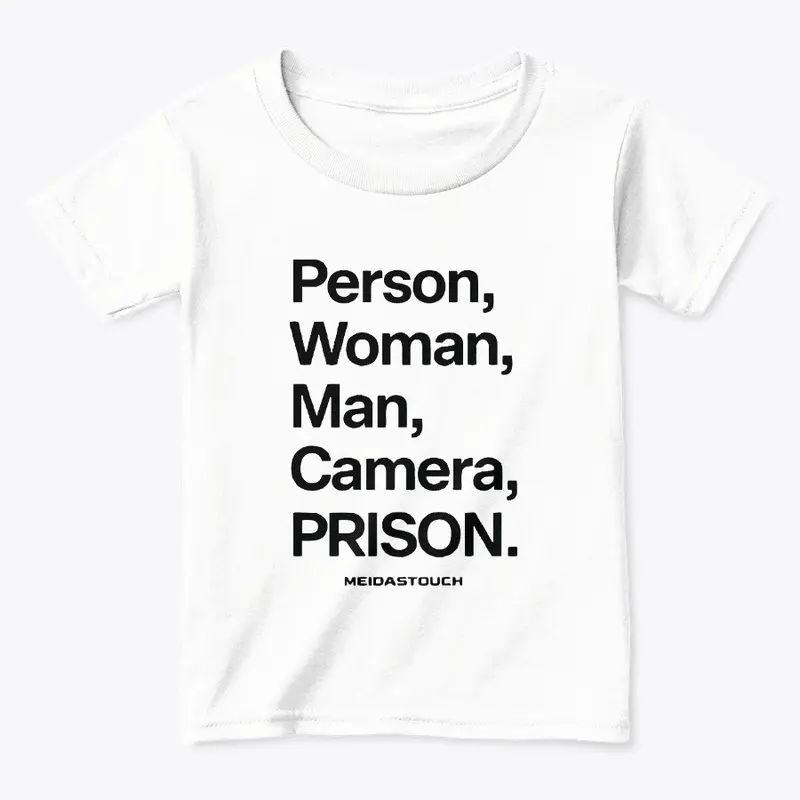 Person woman man camera prison T Shirt